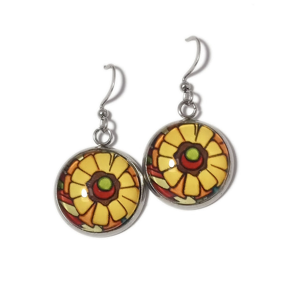 SA Earrings - Yellow Flower