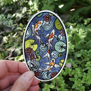 Koi Pond Sticker