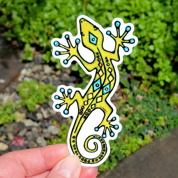 Lizard Sticker Puzzle Sarah Angst Art Stickers