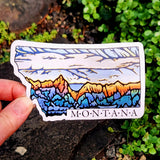 The Best Montana State Alpenglow Sticker