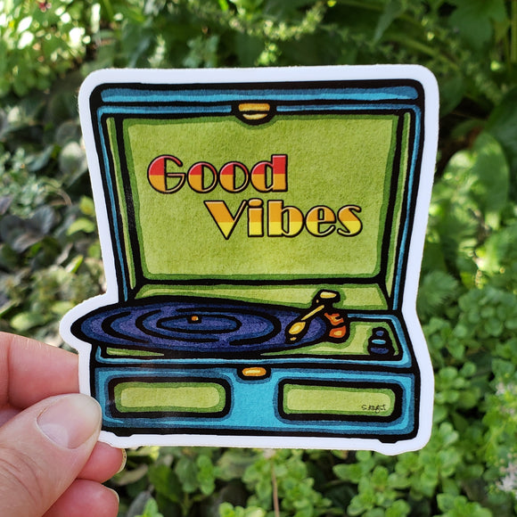 Record Player Sticker