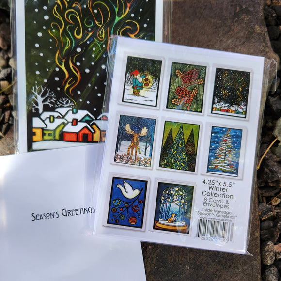 4.5x5.5 Cards - Small Packaged Christmas Collection