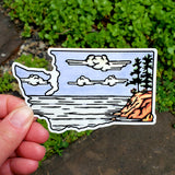 Washington State Shore Sticker