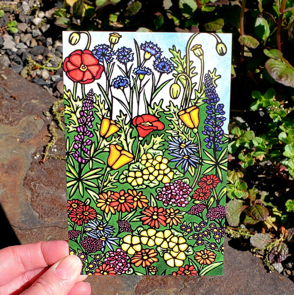 Postcard - Wildflowers