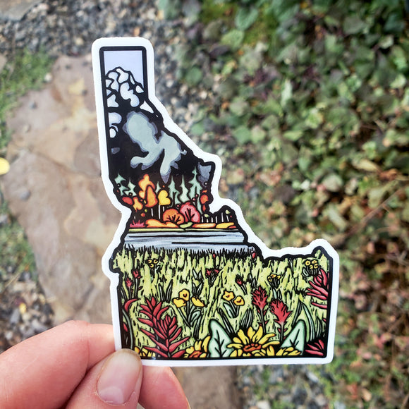 Idaho Mountains Sticker