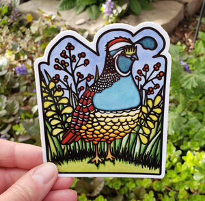 Quail Sticker