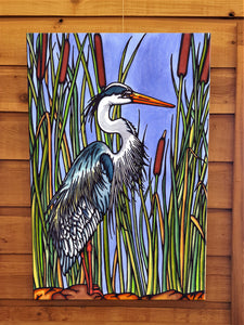 Blue Heron Canvas