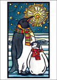 Penguins - Packaged Christmas Cards - Sarah Angst Art Greeting Cards, Giclee Prints, Jewelry, More