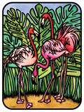 Flamingos Sticker