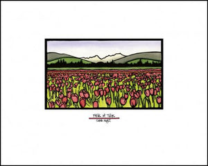 Field of Tulips - 8"x10" Overstock - Sarah Angst Art Greeting Cards, Giclee Prints, Jewelry, More