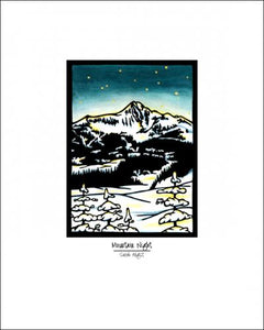 Mountain Night - 8"x10" Overstock