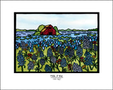 Fields of Blue - Simple Giclee Print