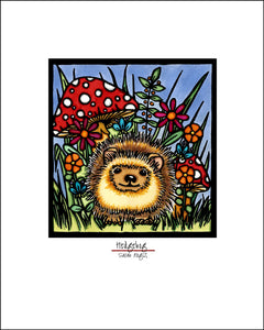 Hedgehog - 8"x10" Overstock