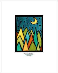 Moonlit Forest - 8"x10" Overstock