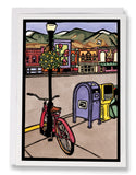 SA055: Main Street - Sarah Angst Art Greeting Cards, Giclee Prints, Jewelry, More