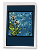 SA169: Dandelion - Sarah Angst Art Greeting Cards, Giclee Prints, Jewelry, More