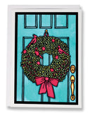 SA196: Wreath - Sarah Angst Art Greeting Cards, Giclee Prints, Jewelry, More