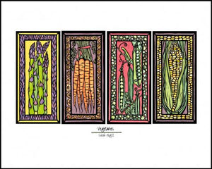 Vegetables - 8"x10" Overstock - Sarah Angst Art Greeting Cards, Giclee Prints, Jewelry, More